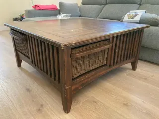 Mesa centro rústica