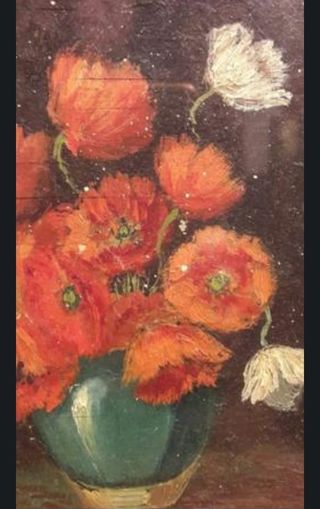 Pequeños cuadros antiguos al óleo