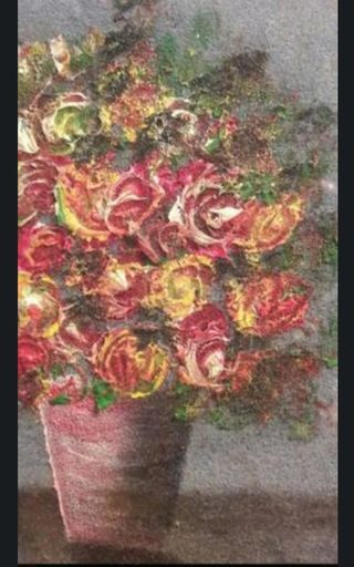 Pequeños cuadros antiguos al óleo