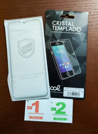 CRISTAL TEMPLADO Y FUNDA GALAXY A32