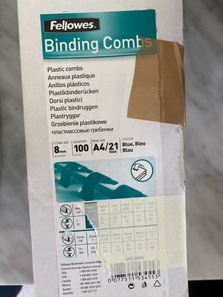 encuadernadora y recambio