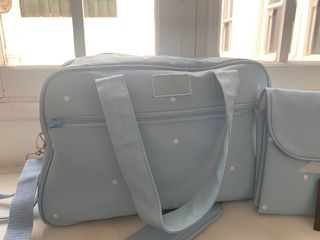 bolso carro bebe mas cambiador a juego
