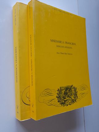 Matemática Financiera. 2 tomos Jesús Ruiz Amestoy