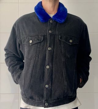 Chaqueta vaquera negra azul