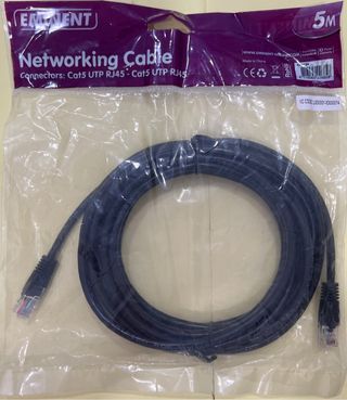 Cable de red 5.00 m cat 5 utp