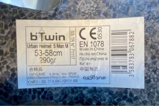 Casco negro bicicleta Btwin Decathlon