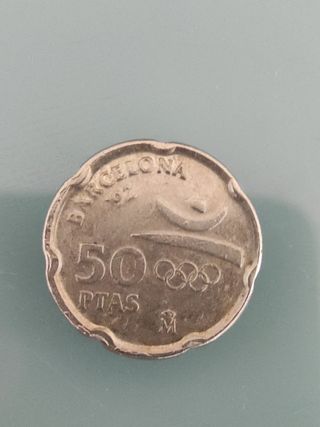 Moneda de 50 pesetas Barcelona 92