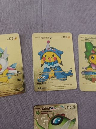 Cartas pokemon metálicas