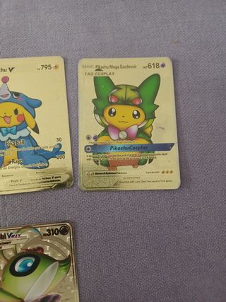 Cartas pokemon metálicas