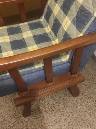 BALANCÍN MADERA COLOR AZUL 🛋️