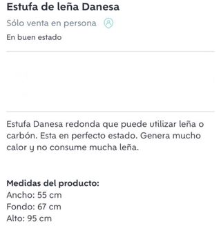 Estufa de leña danesa