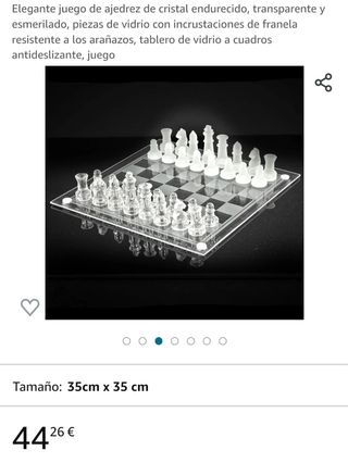 Juego de ajedrez de cristal