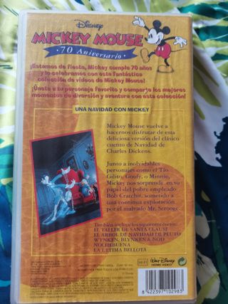 VHS Mickey Mouse - Una Navidad con Mickey