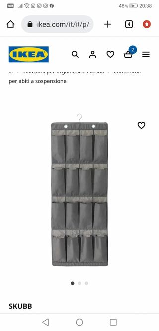 N.2 contenitori n.1 porta oggetti