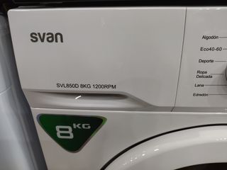 ,Lavadora svan 8 kilos,1200rpm nuevo