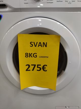 ,Lavadora svan 8 kilos,1200rpm nuevo