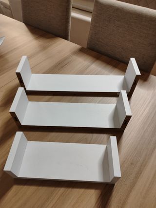 baldas madera 3 unidades