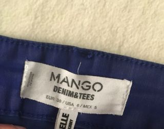 pantalones Mango efecto piel