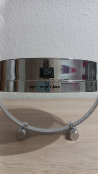 Espejo de mesa con luz LED