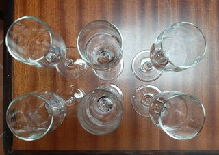 Calici flute in vetro