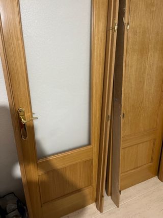 puerta madera maciza 