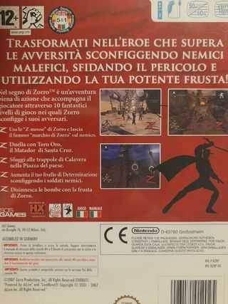 Gioco WII Nel segno di Zorro