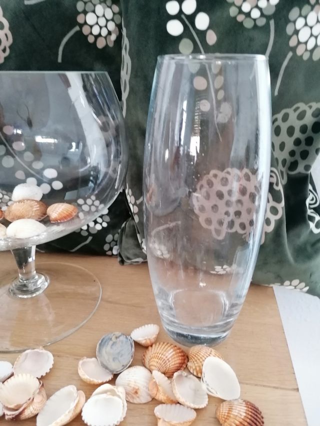 Vaso e tazza in vetro Bcos