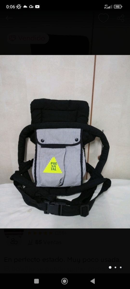 Mochila portabebés prenatal