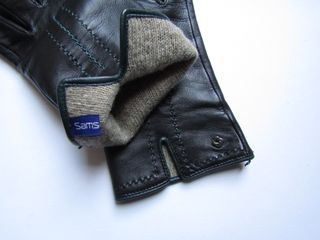 Guanti in pelle Samsonite foderati in lana