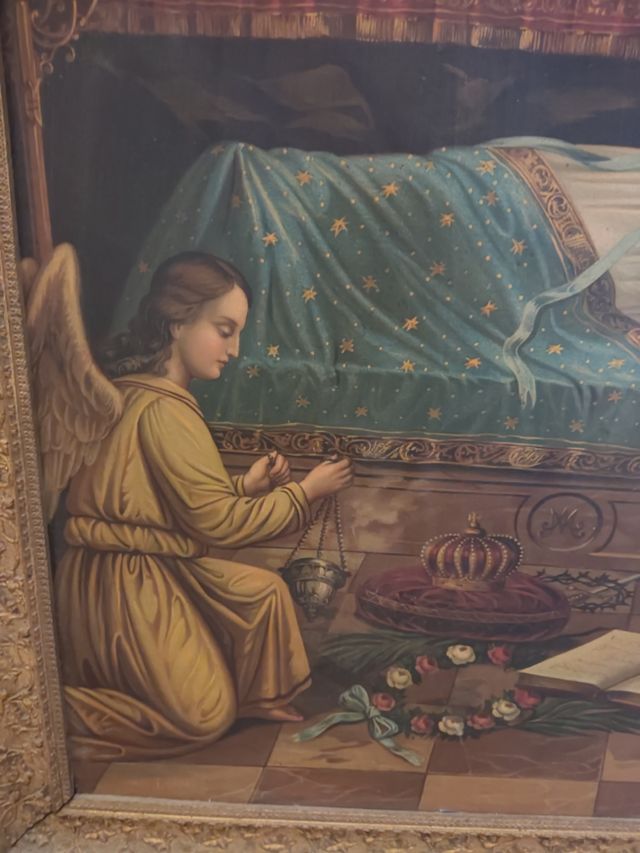 Antico dipinto religioso (tavola)