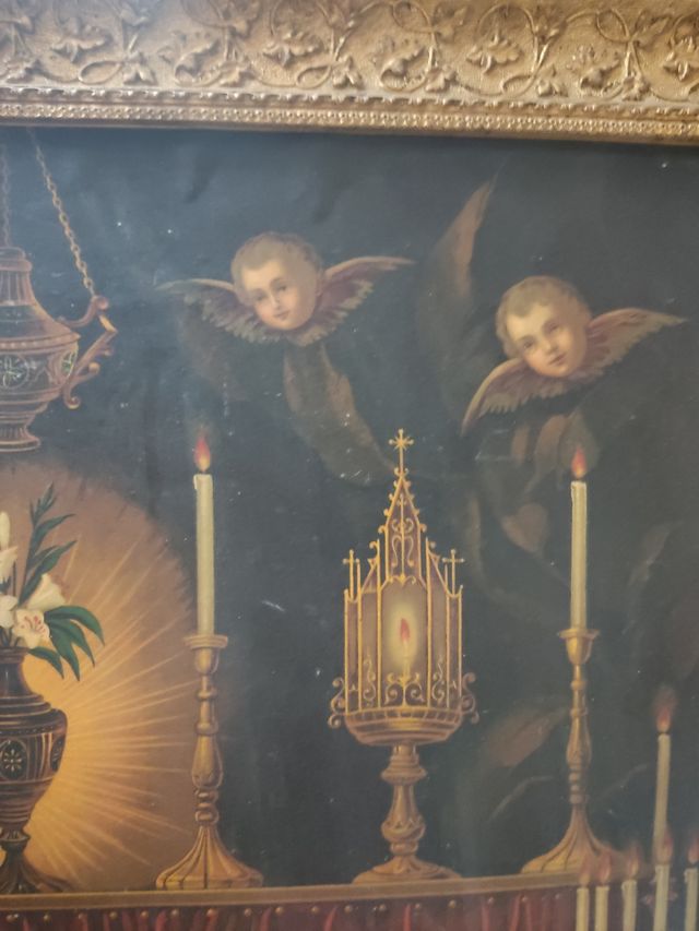 Antico dipinto religioso (tavola)