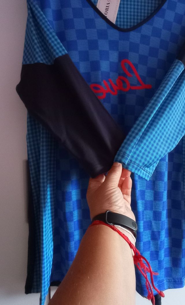 Camisetón Azul LOVE marca nacional