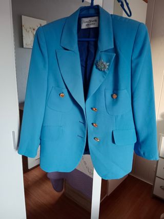 chaqueta azul