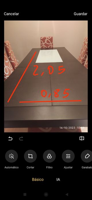 Mesa Salón+6 butacas