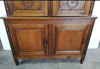 mueble platero restaurado roble