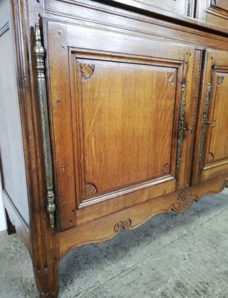 mueble platero restaurado roble