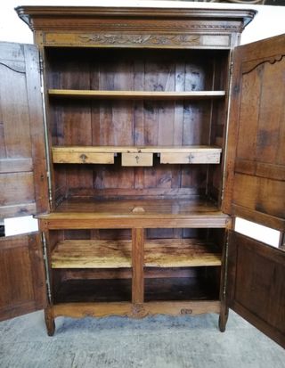 mueble platero restaurado roble