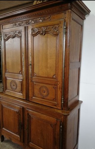 mueble platero restaurado roble