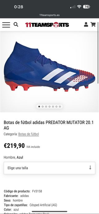 Botas de futbol adidas Predator 20.1 AG
