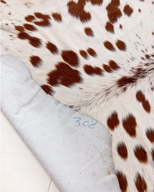 Alfombra piel vaca auténtica