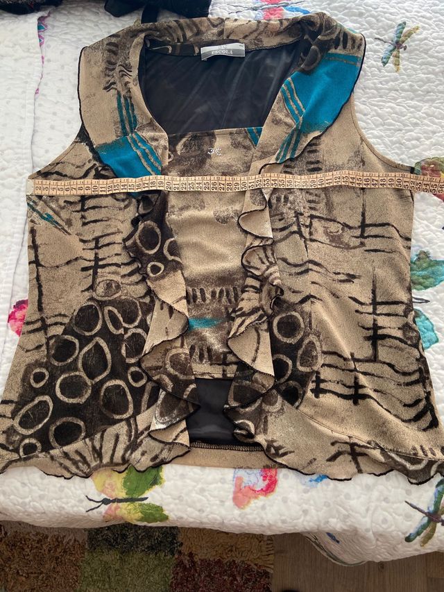 Blusa sin mangas mujer