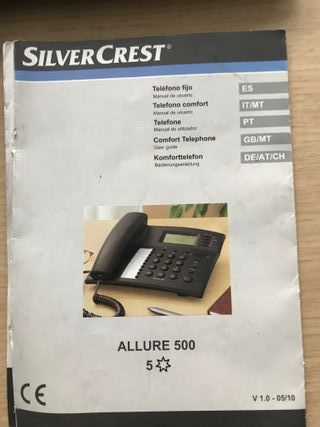 Teléfono ¨de cable¨ con pantalla digital
