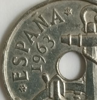 MONEDA 50 CÉNTIMOS ESPAÑA 1963