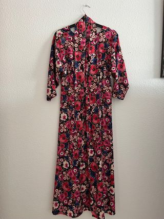 Vestido largo estampado