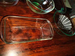 8 moldes Vidrio para Hornear.