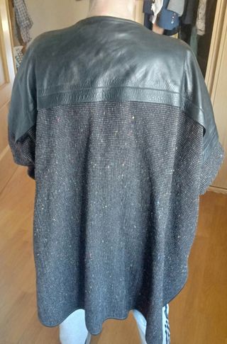 Chaqueta piel y lana Solivellas talla L vintage
