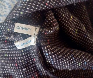 Chaqueta piel y lana Solivellas talla L vintage