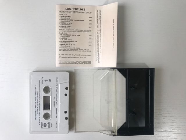 Cinta cassette original de Los Rebeldes