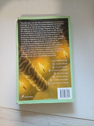 Harry potter y la cámara secreta