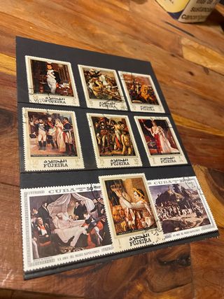 lote 9 sellos NAPOLEON BONAPARTE 1970